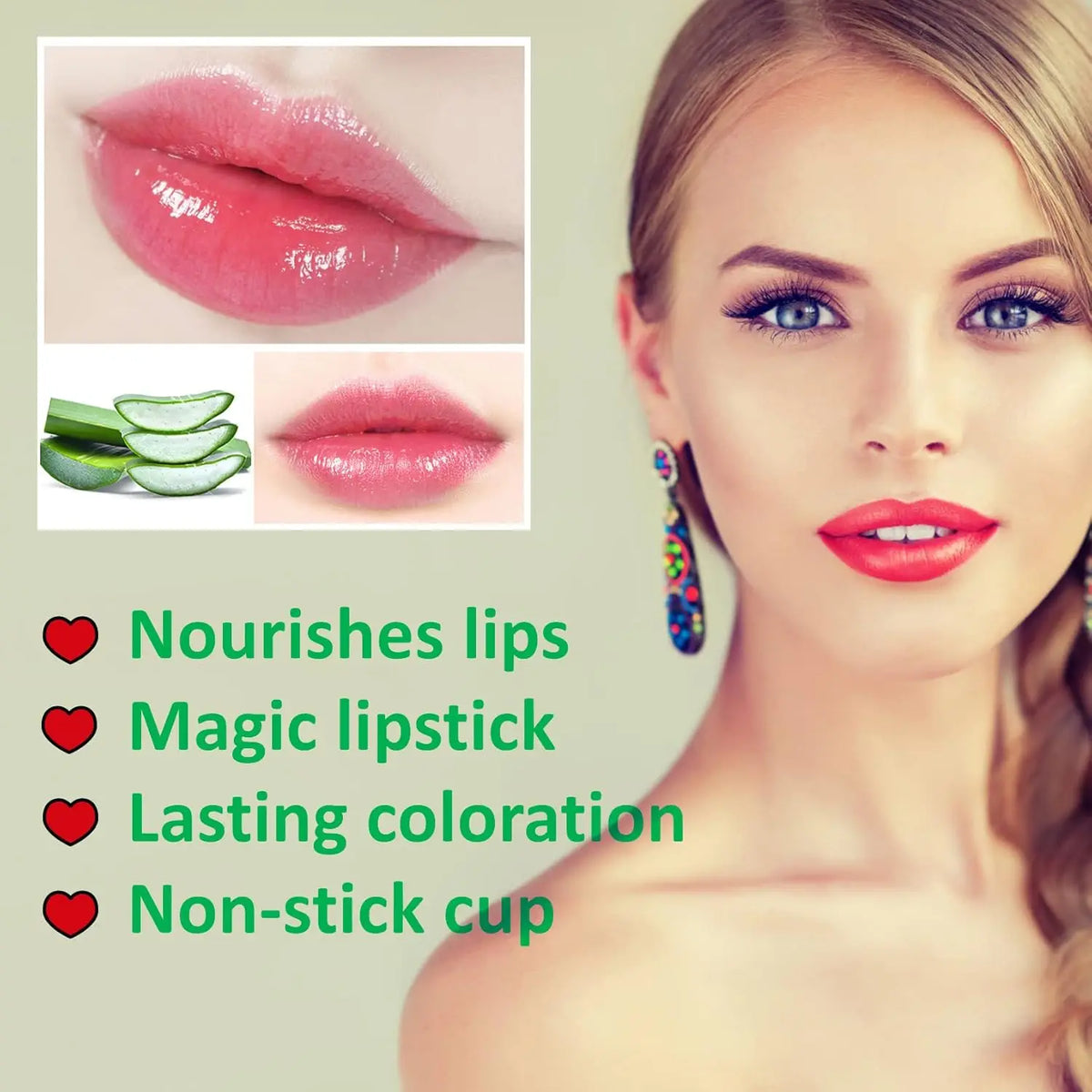 Magic Lipstick Lip Balm Temperature Color Changing Long Lasting Nutritious Moisturizing Waterproof Lip Gloss Matte Makeup