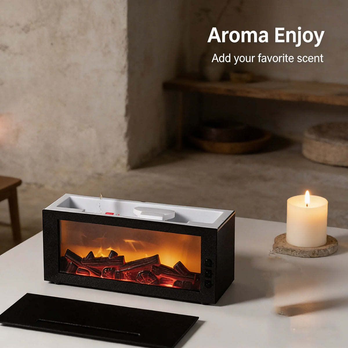 Ultrasonic Cool Mist Humidifier & Aroma Diffuser, 7 Colors LED Night Light Quiet Air Humidifier for Home Bedroom