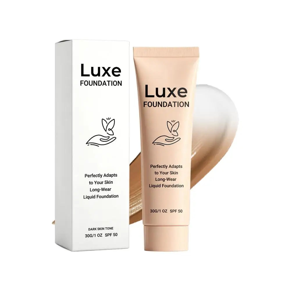 Luxe Colour Changing Foundation - SPF 50 Lightweight Full Coverage Foundations Makeup Adapts To Your Skin Tone Intelligent