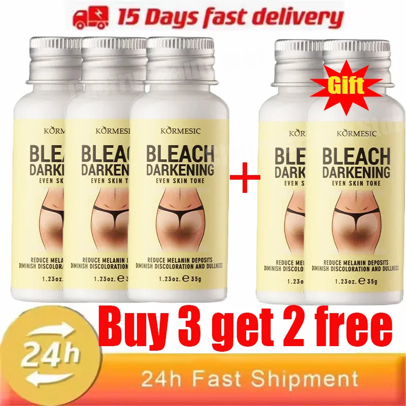 Body Whitening Cream Private Parts Underarm Bleaching Serum Whiten Butt Knee Brighten Inner Thigh Intimate Dark Remove Melanin