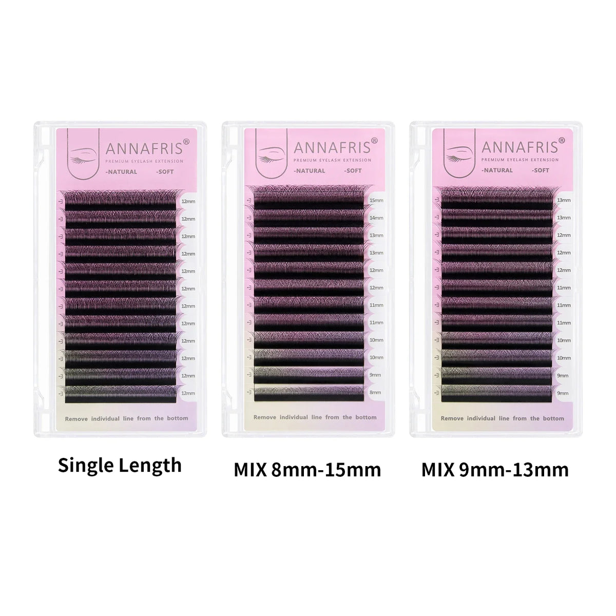 ANNAFRIS 6D W Lash Extensions Natural Soft Premade Volume Fans  6D W Easy Fan Eyelash