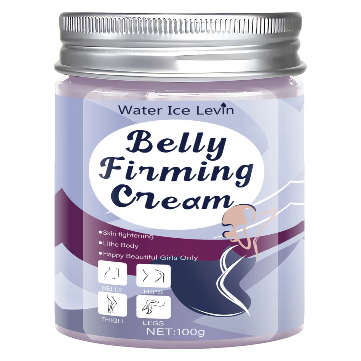 Tightening Body Cream, Abdominal Firming Cream, Containing Jojoba Oil and Caffeine, Light Beige Color, Suitable for Abdomen, Buttocks, Thighs, and Chest