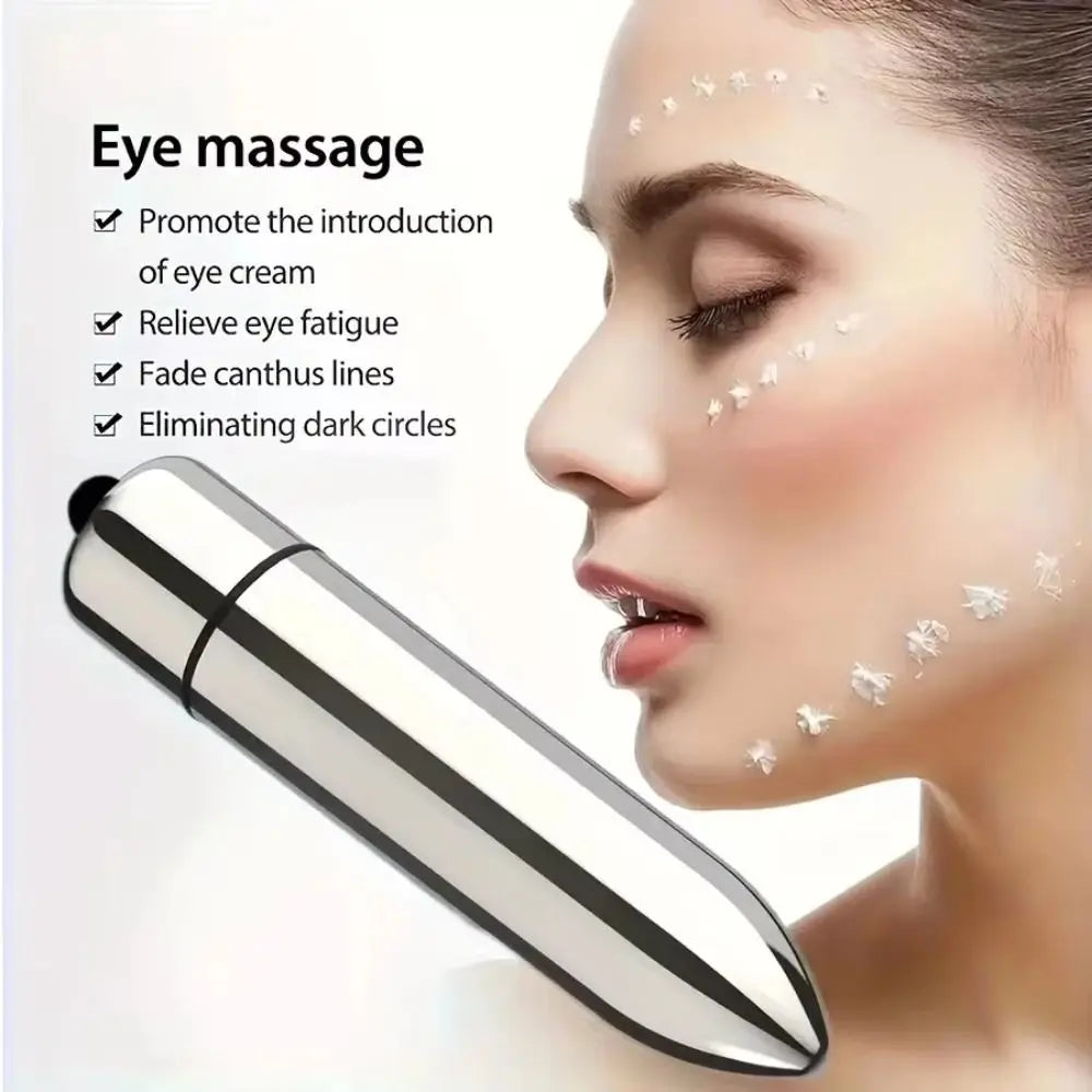 Facial And Eye Massage Treatment Mini Vibrating Massager Promotes Lotion Absorption Portable Massage Stick Face Massage Tool
