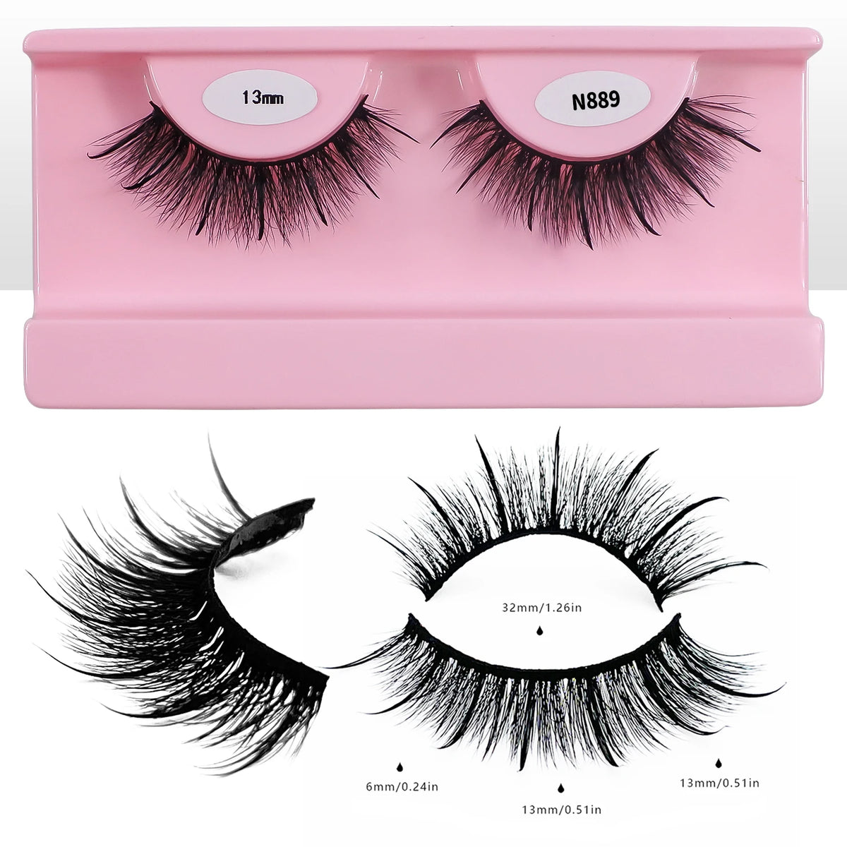 Wet Spike Lashes That Look Like Eyelash Extensions Dramatic Faux Mink Strip Lashes Makeup False Eyelashes Supplies