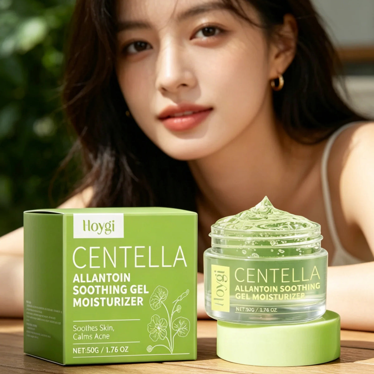 Hoygi Centella Soothing Gel Long Lasting Moisturizing Deep Nourishing Skin Calming Repair Damaged Skin Soothing Gel Moisturizer