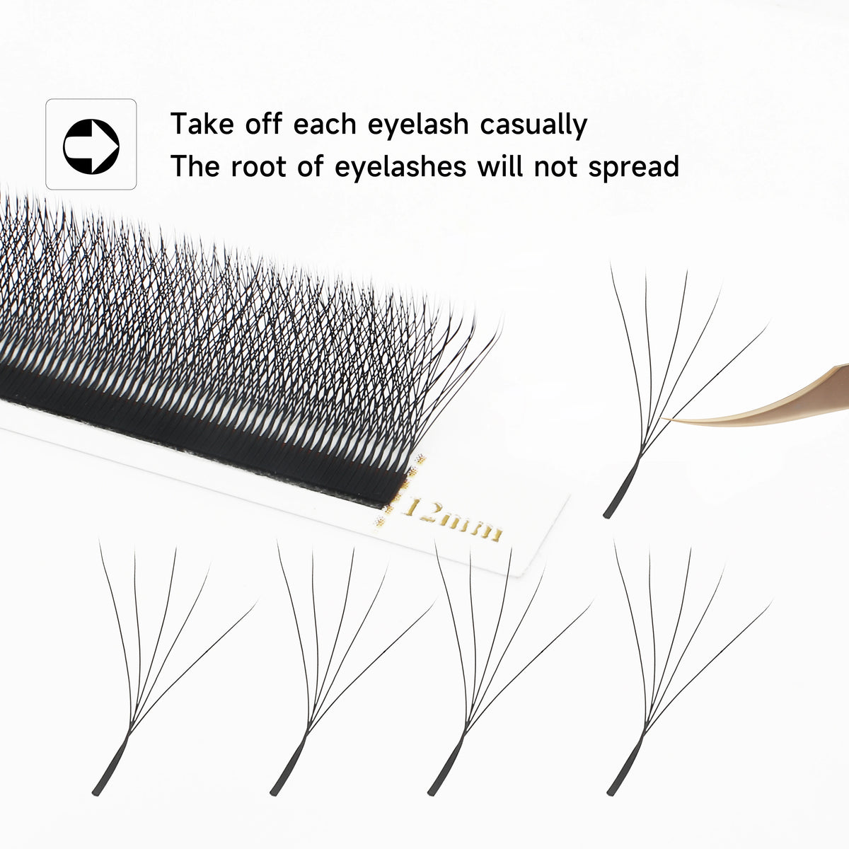 XIUSUZAKI W Shaped Lashes Bloom 2D 3D 4D 5D 6D 7D 8D Automatic Flowering Premade Fans Eyelashes Extensions YY Individual Lashes