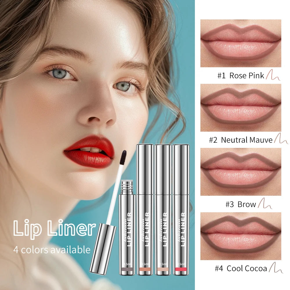 4 Colors Peel Off Lip Liner Waterproof Long Lasting Lipliner Pencil Moisturising Lips Gloss Tattoo Lipgloss Lipsticks Cosmetics