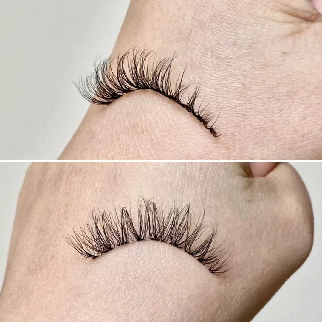 NEW 3Pairs 5d Mink Lashes 3D Mink Eyelashes Invisible Band Natural Black Mink False Eyelash Full Strip Cilios Posticos Reusable