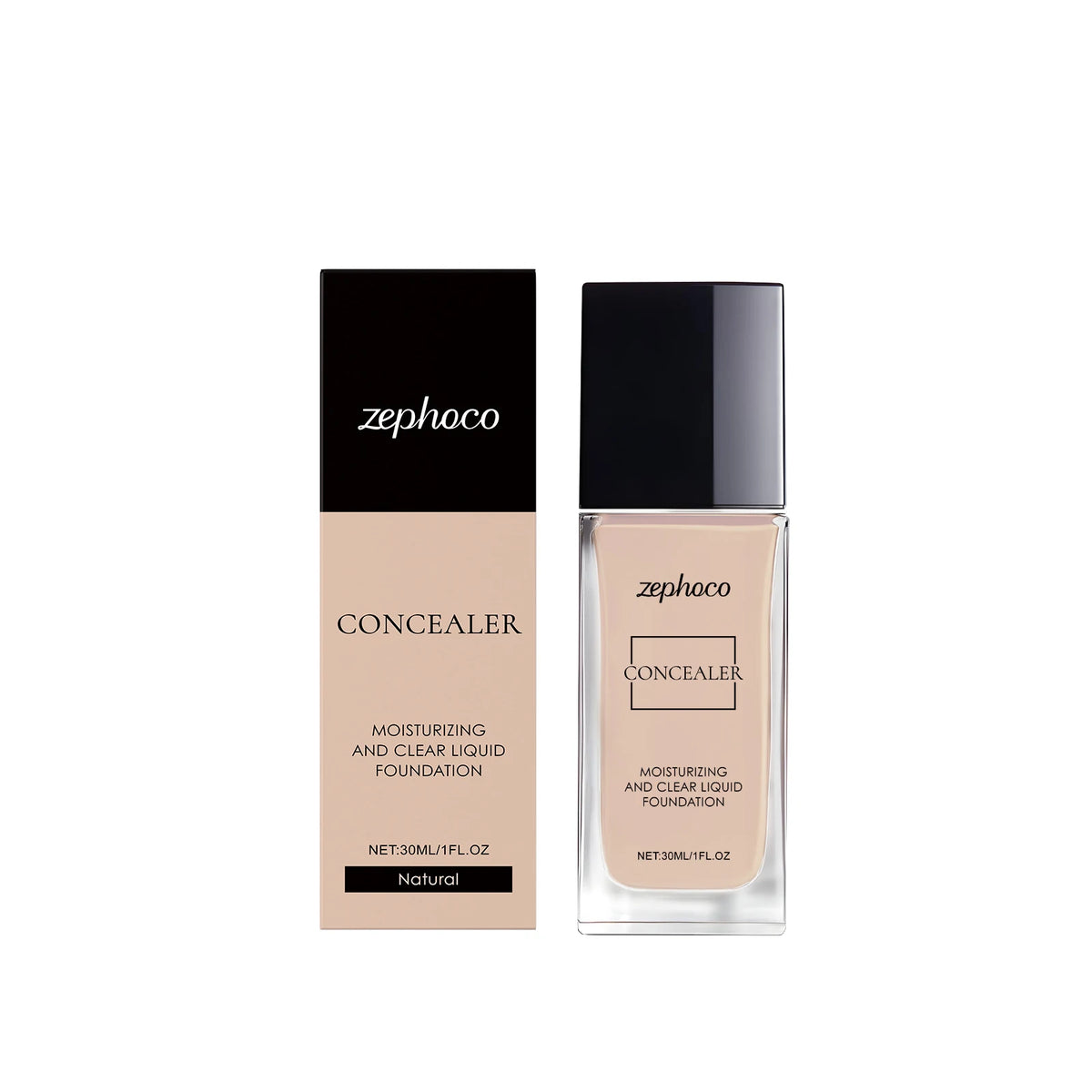 Moisturizing Concealer Foundation Liquid Lightweight Matte Clear Suitable for Oily Dry Skin Long Lasting Brighten Oil-Control