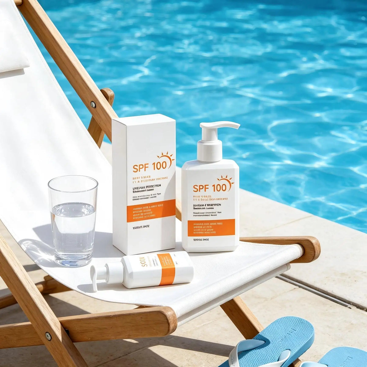 Spf 100 Sunscreen Anti UV Protection Dewy Finish Deep Hydration Water Resistant Non-greasy Sunblock for Body & Face Care 150g