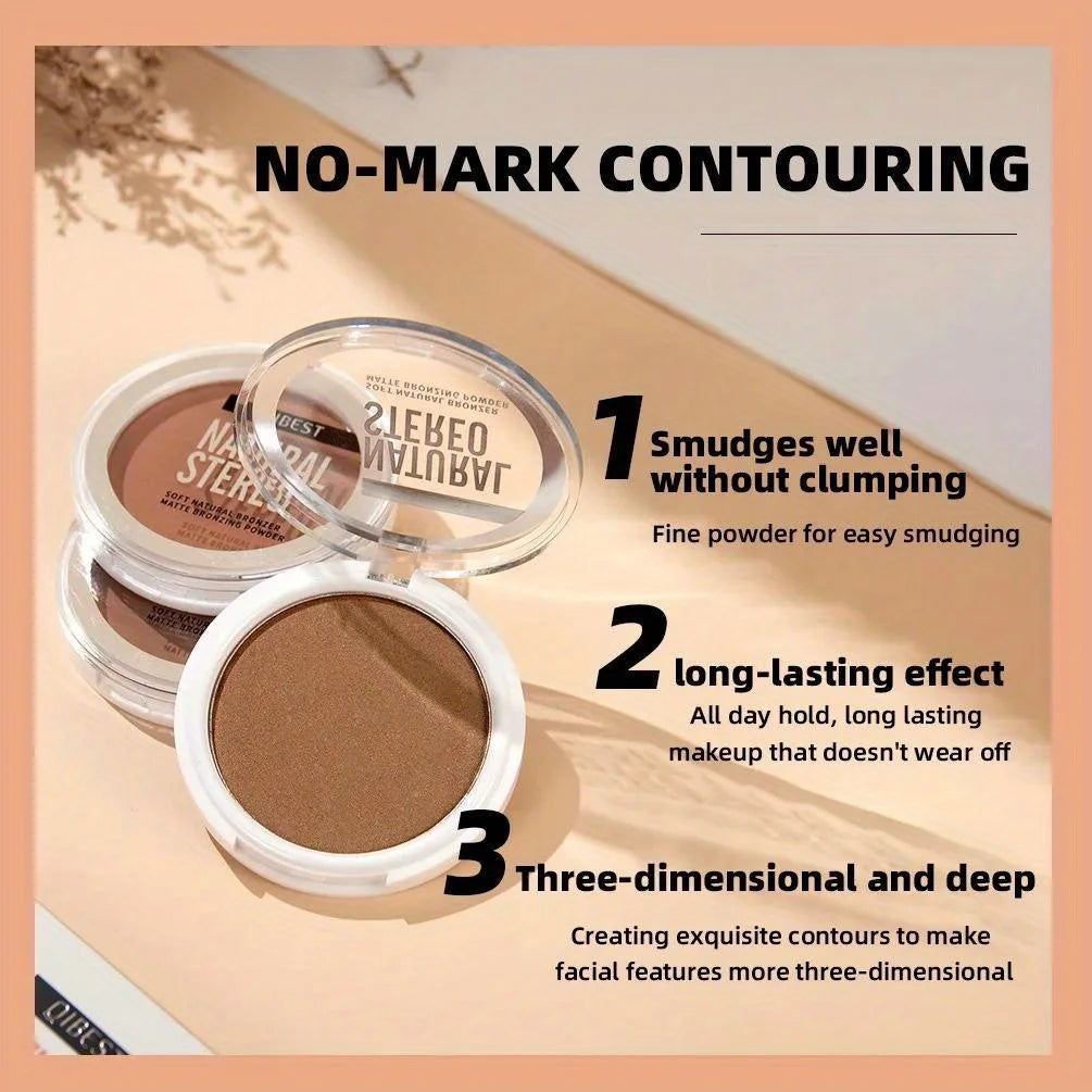 Matte Contouring Powder Nose Side Shadow Powder Face Highlighter Bronzers Contour Makeup Palette Illuminator Make-up Cosmetics