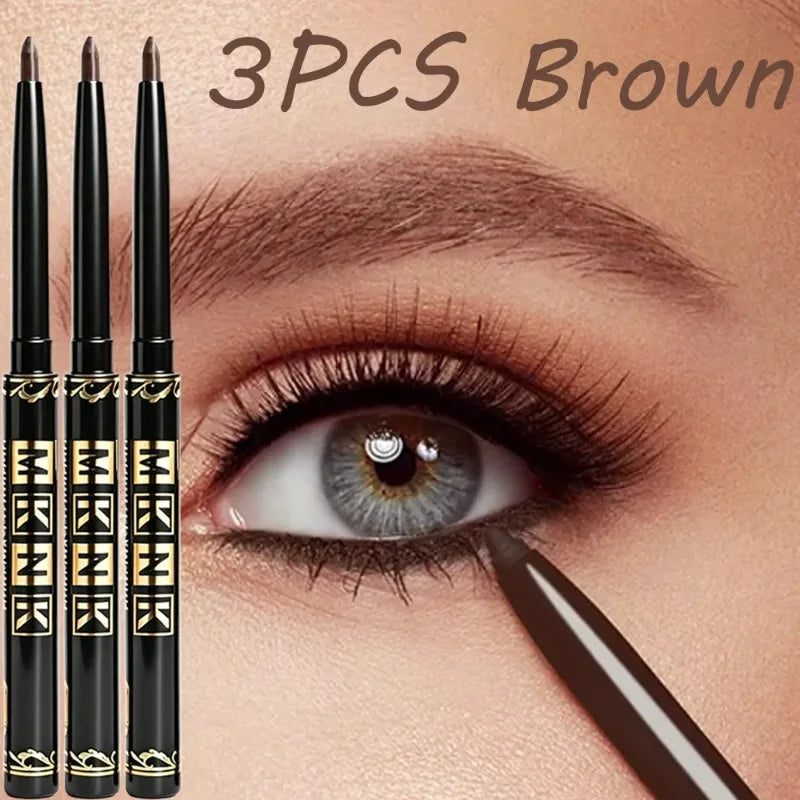 1-12Pcs Waterproof Black Eyeliner Gel Pencils Smudge-Proof Long-Lasting &Beginner-Friendly Smooth High Pigmented Punk Eye Makeup