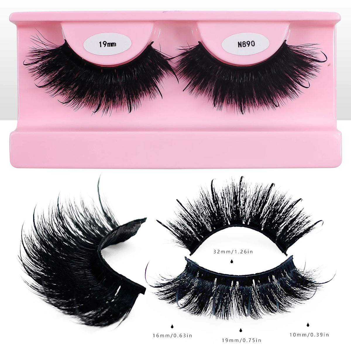 Wet Spike Lashes That Look Like Eyelash Extensions Dramatic Faux Mink Strip Lashes Makeup False Eyelashes Supplies