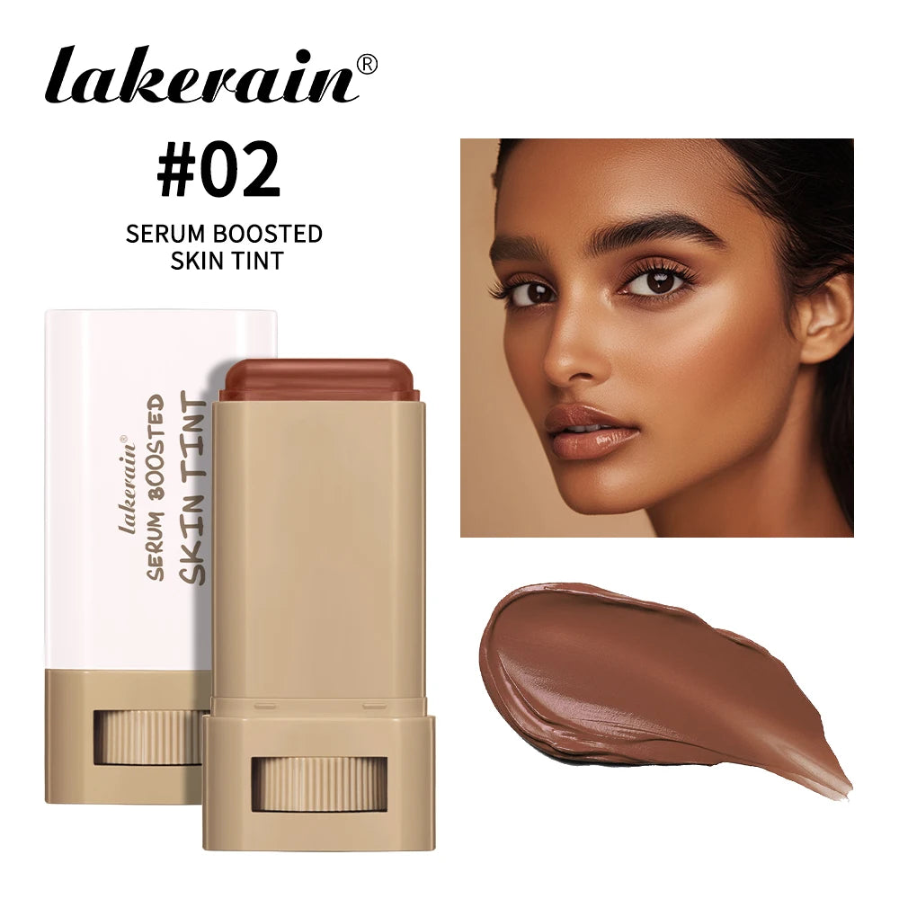Magic Eraser Foundation Stick Serum Boosted Skin Tint Foundation Stick Smooth Plumper Hight Coverage Travel Bronze Foundation