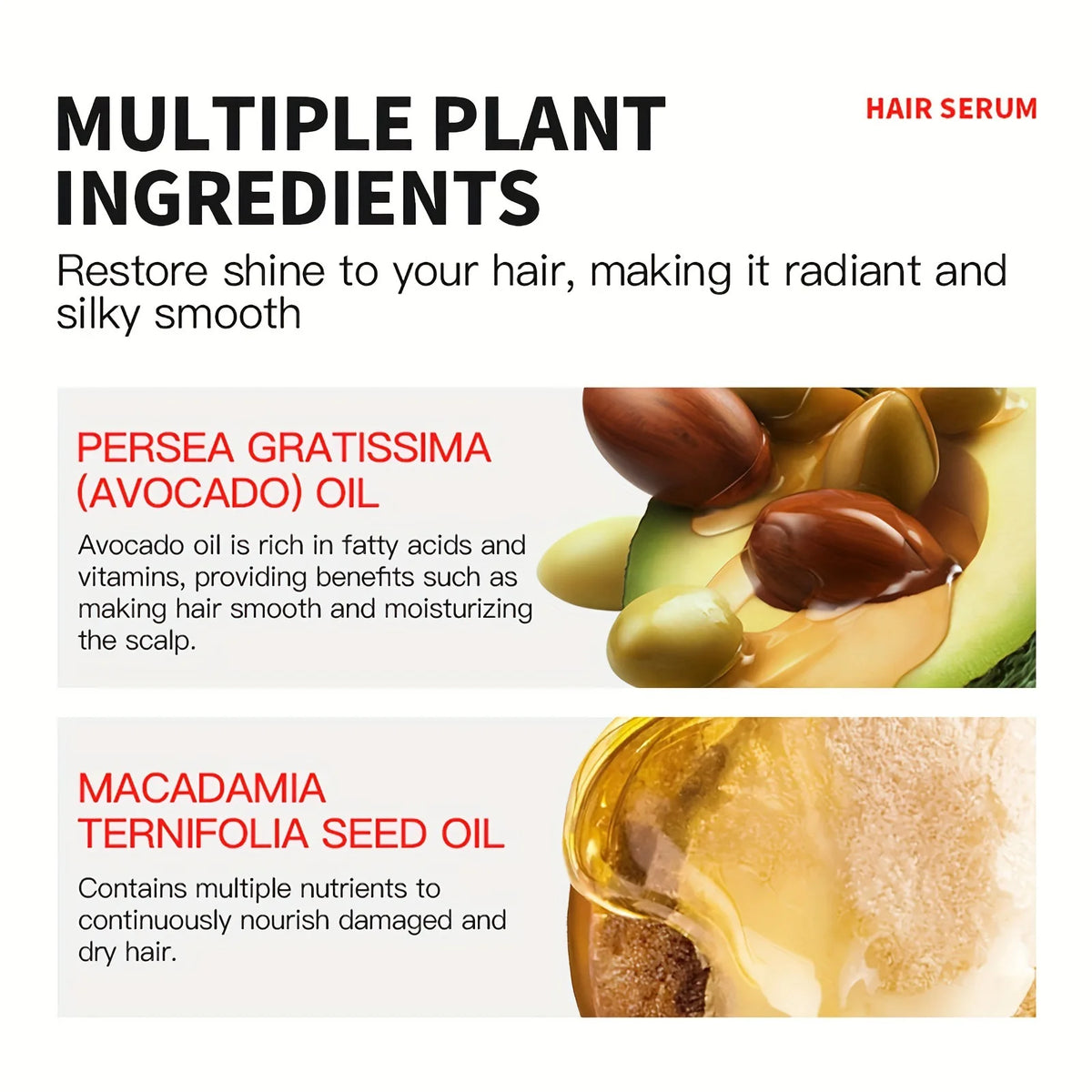 40 Capsules Leave-In Vitamin Hair Care Capsules, Moroccan Argan Nut Oil Essence, Repair Damaged Hair & Split Ends, Nourish Dry Frizzy Hair