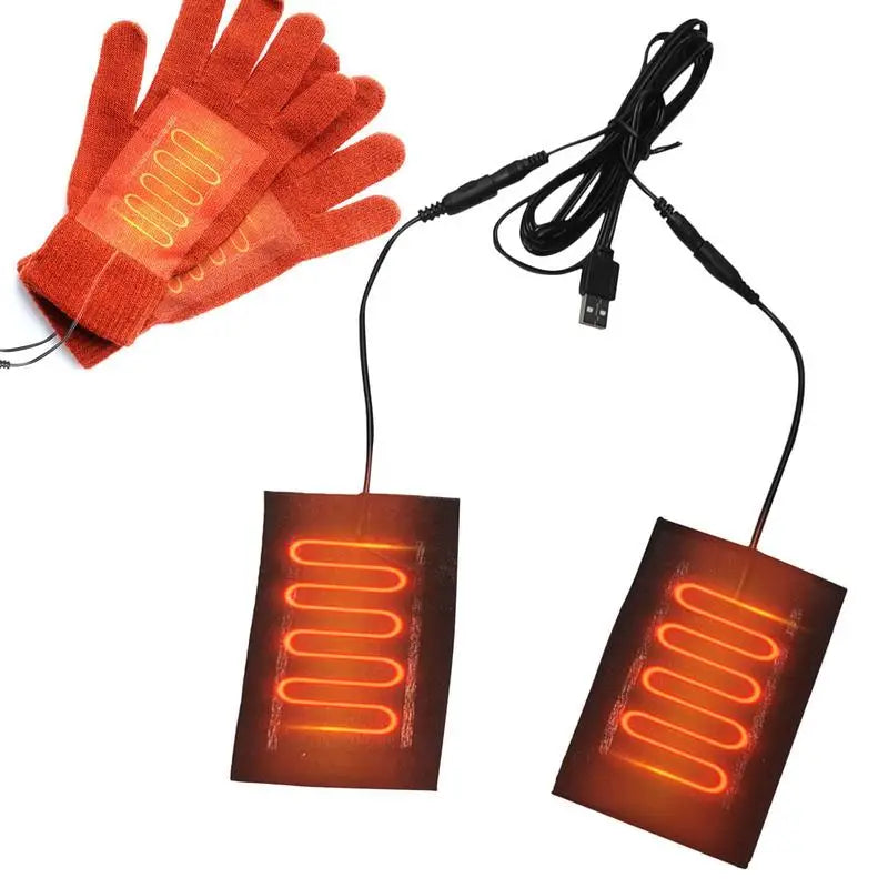 Gloves Heated Pad 5V Electric Heating Pad USB Heating Pad for Women Men 2 in 1 Heating Pad Electric Heated Pad Keep Hands Warm