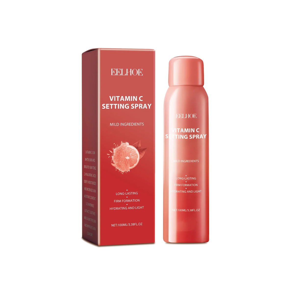 Vitamin C Setting Spray Waterproof Refreshing Makeup Fixer Oil Control Long Lasting Makeup Moisturizing Makeup Finishing Spray