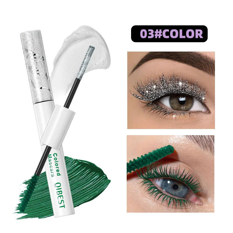 Sparkling Shattered Diamonds Color Pearlescent Matte Waterproof Dense Curled Mascara