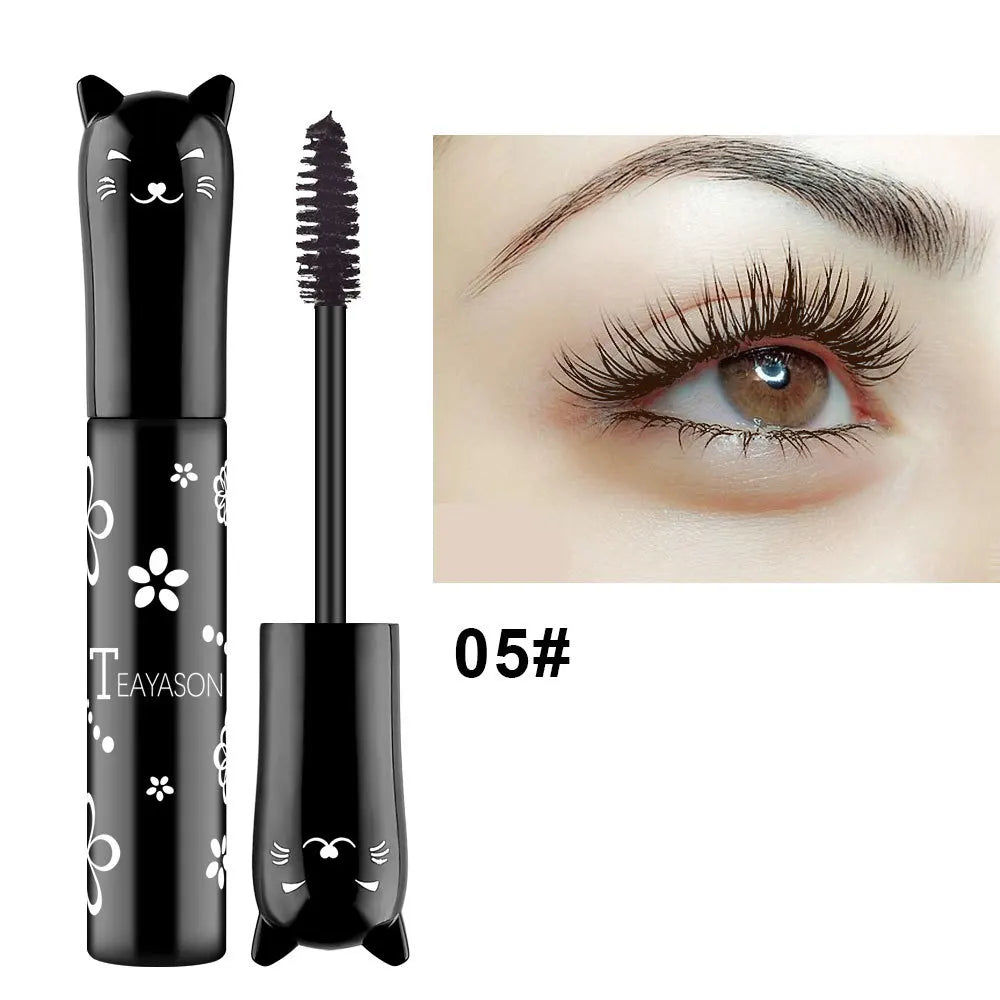 Colorful 4D Volume Mascara Lasting Styling Waterproof Quick Dry Blue Purple Curling Lengthen Long Eyelash Silk Extension Cream