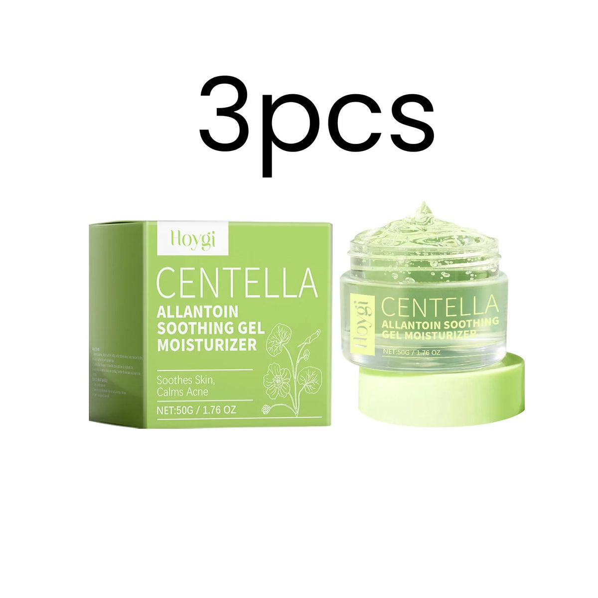 Hoygi Centella Soothing Gel Long Lasting Moisturizing Deep Nourishing Skin Calming Repair Damaged Skin Soothing Gel Moisturizer