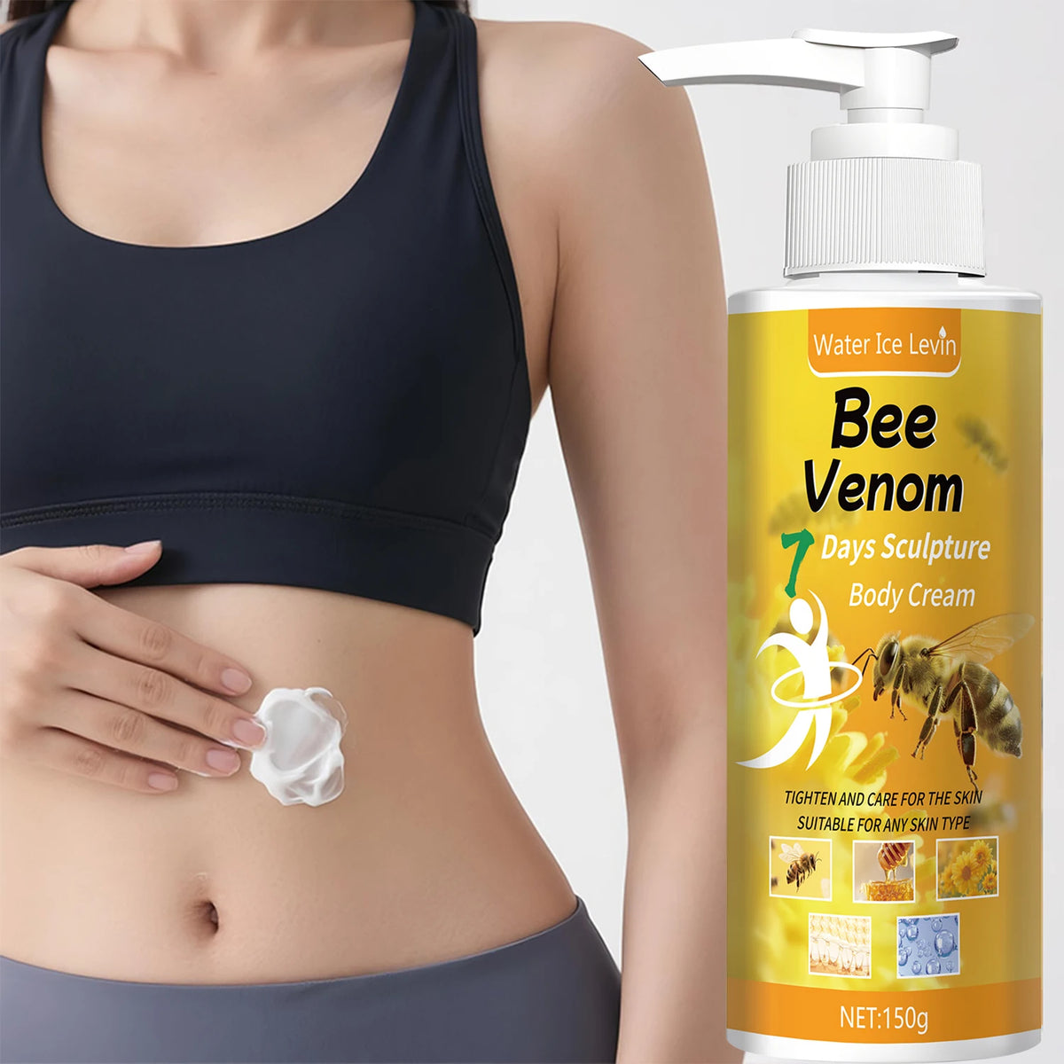 Bee Venom Body Sculpting Cream | Tightening & Moisturizing for All Skin Types | Winter Skin Glow