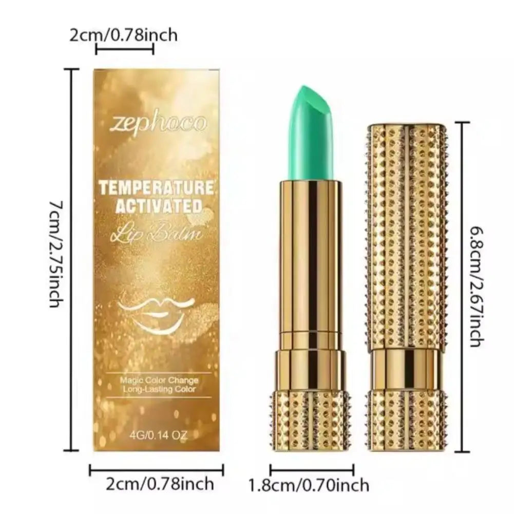 Magic Lipstick Lip Balm Temperature Color Changing Long Lasting Nutritious Moisturizing Waterproof Lip Gloss Matte Makeup
