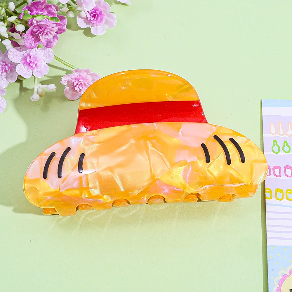 Cute Acrylic Hair Claw Clip for Anime Parties Birthdays Roleplaying - Non-Slip Easy to Use No Power Required Suitable