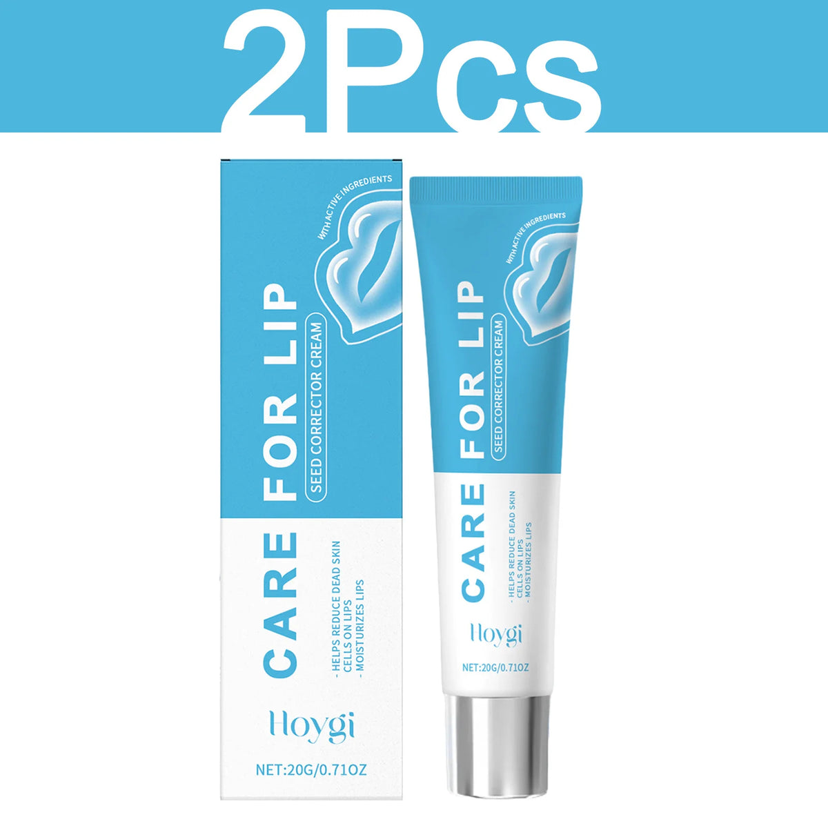 HOYGI Hyaluronic Acid Lip Balm Lasting Moisturizing Anti Cracked and Dryness Lighten Melanin Brighten Lips Gentle No Greasy 20g
