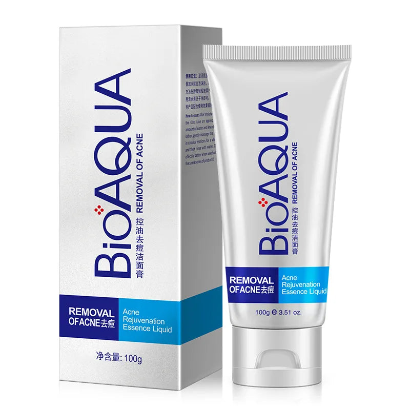 BIOAQUA Facial Cleanser  Anti Wrinkle Face Wash Foam skincare Face Cleanser Anti Acne Blackhead Remover Moisturizing Skin Care