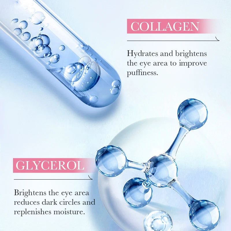 Collagen Eye Treatment Mask 60pcs - Sakura Formula Nourishes & Firms, Reduces Dark Circles & Puffiness, Hydrates & Brightens.