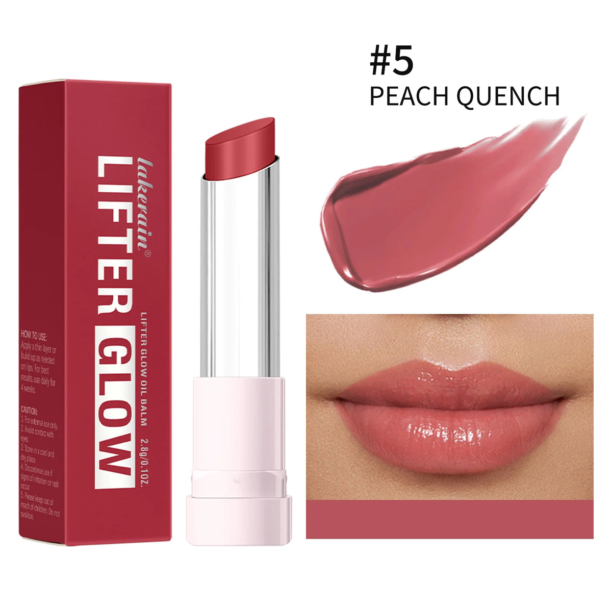 Lifter Glaze Oil Balm with Hyaluronic Acid and Hydrating Oil Blend Lip Balm with 24HRs of Smooth Moisturizing Shine Pink Makeup