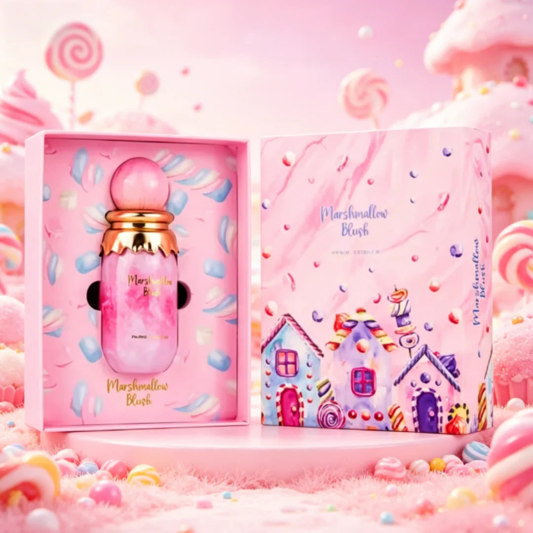 Parsis Corner Marsshmallow Blush Extrait De Parfum 100ml Unisex Luxury Arabian Perfume Spray Long‑Lasting Sweet Marshmallow Strawberry Vanilla Gourmand Scent Brand New Sealed In Box Dating Party Holiday Birthday Gift for Me