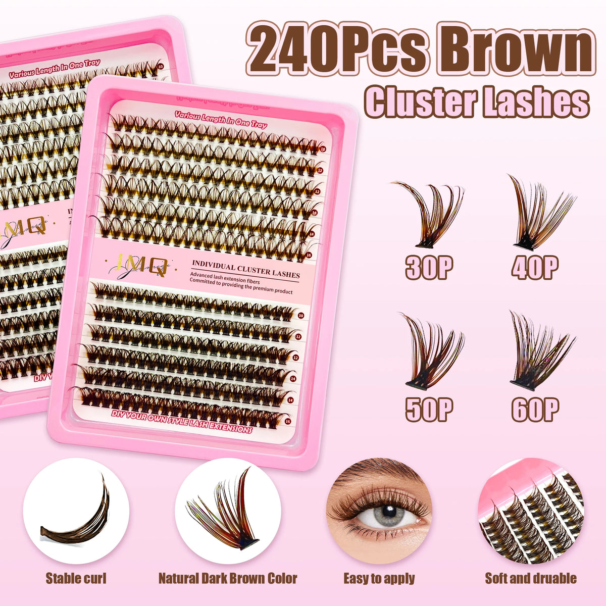 Wispy Clusters Manga DIY Lashes Book Fluffy Clusters Volume Eyelash Extensions Individual Eyelashes Wholesale