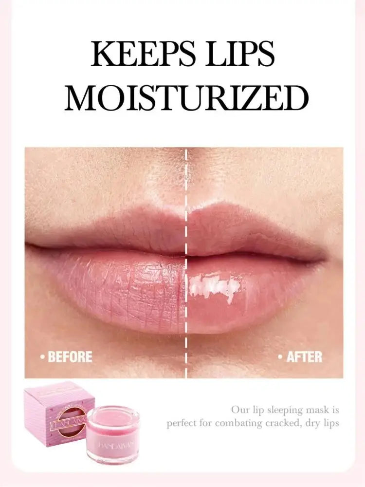 HANDAIYAN 2in1 Lip Scrub Balm Exfoliator Moisturizer Repair Mask Sugar Care Double Effected Hydrating Treatment