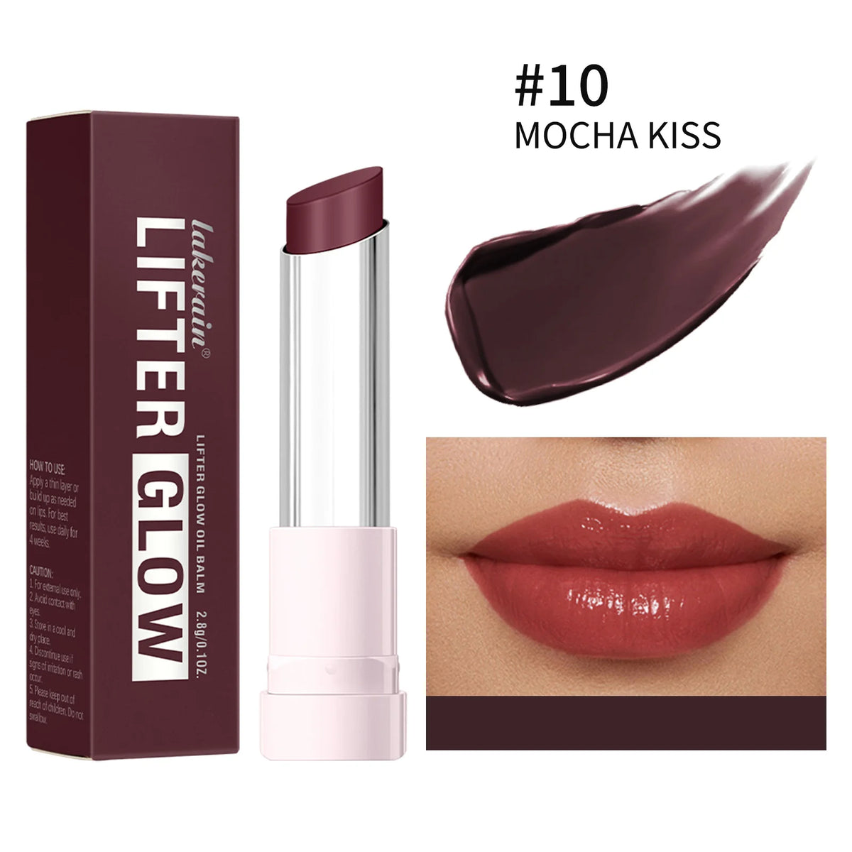 Lifter Glaze Oil Balm with Hyaluronic Acid and Hydrating Oil Blend Lip Balm with 24HRs of Smooth Moisturizing Shine Pink Makeup