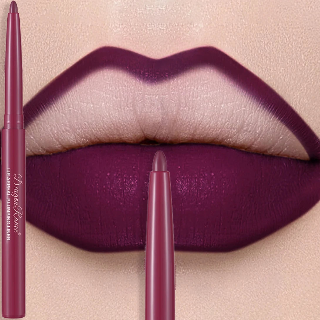 Multi Color Matte Lip Liner Crayon, Velvet Waterproof Lip Pencil for Outline & Fill Lips, Long Lasting Non Stick Lip Makeup