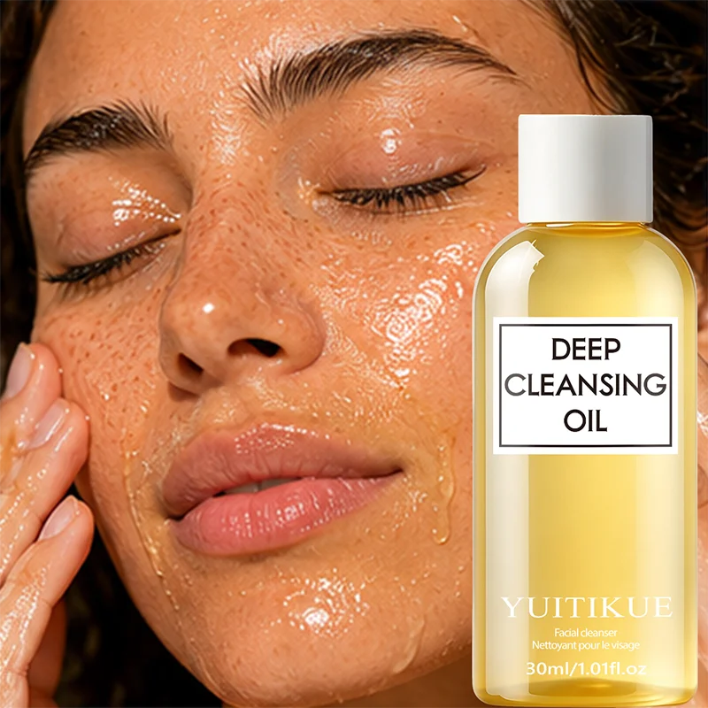 YUITIKUE 30ml Deep Cleansing Oil, Gentle Makeup Remover Oil for Face, Deep Cleansing & Moisturizing Facial Cleanser