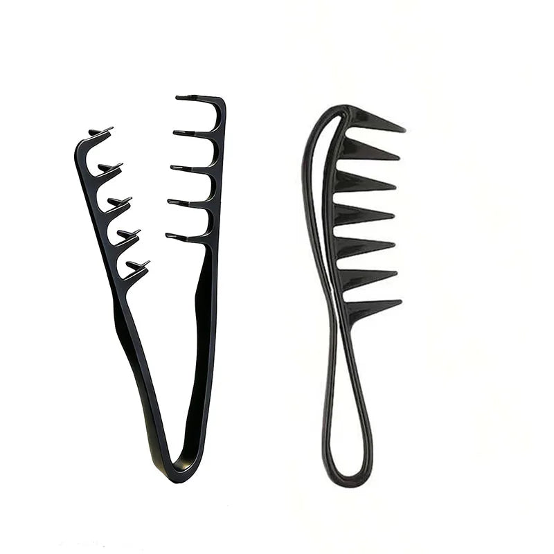 Men'S Salon Hair Styling Comb Set, Including a Wide-Tooth Comb for Textured Hairstyles, a Comb for Pompadour Styles, a Styling C