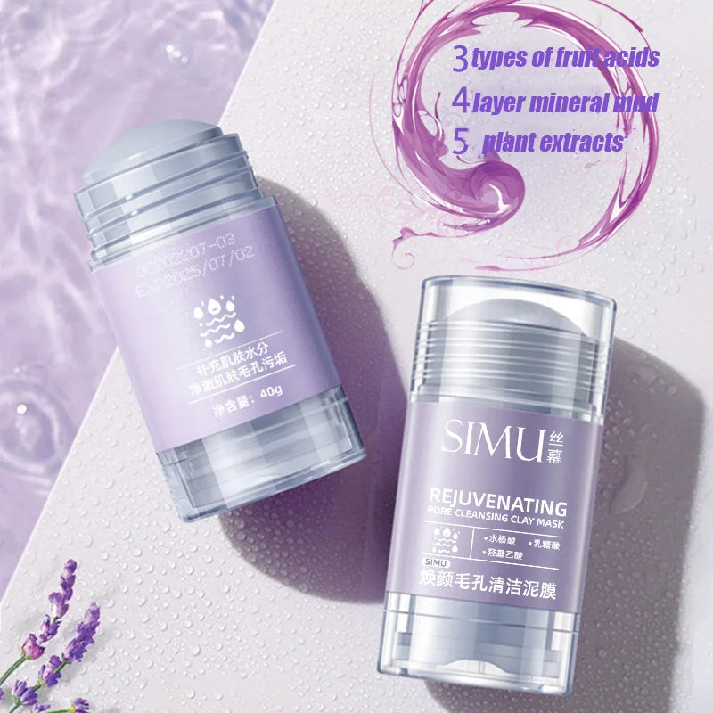 Shrink Pores Mask Salicylic Acid Deep Cleansing Stick Kaolin Clay Refines Skin Remove Forehead Blackhead Chin Pimples Acne Treat