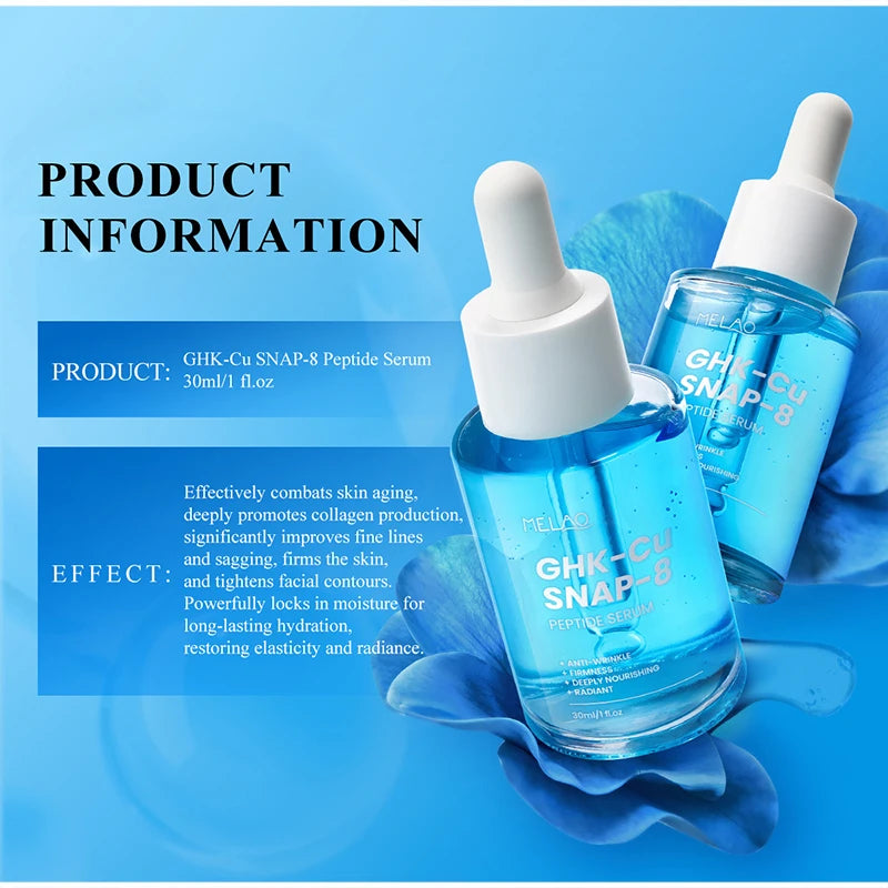 Blue Copper Peptide Essence 30ml Collagen Lifting And Firming Long-lasting Hydration Gentle Nourishment Korean Skincare Essence