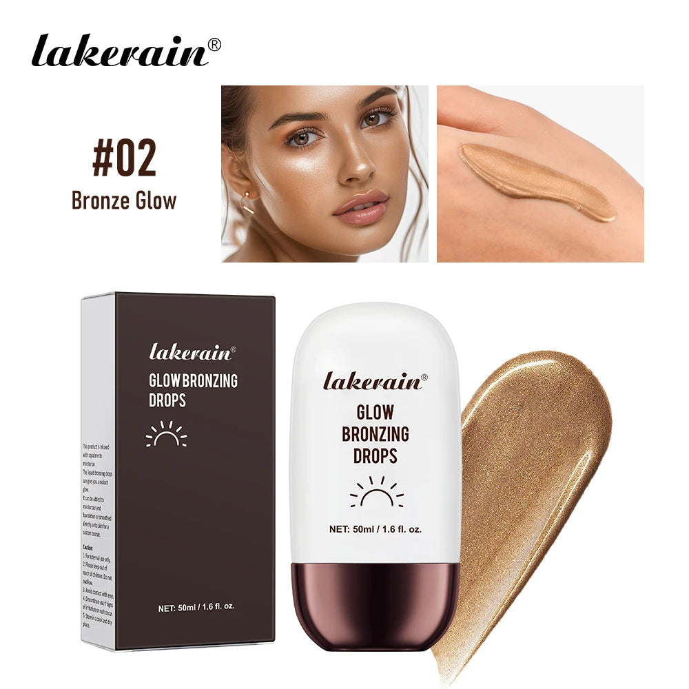 Bronzing Glow Drops Brighten Smooth Skin Light Concealer Complexion Contouring Facial Mix Foundation Moisturizer Makeup Primer