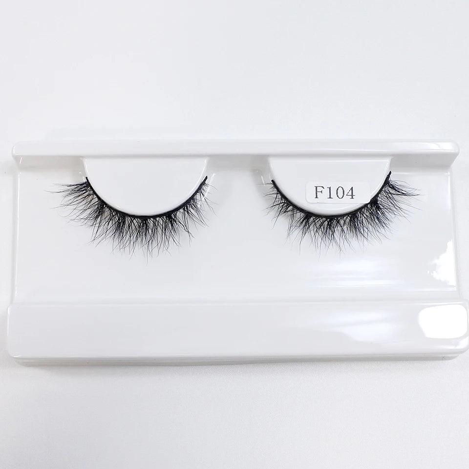 Natural Mink Lashes High Quality Fashion Classic Soft Full Strip Lashes Makeup 12mm Short Mink Eyelashes