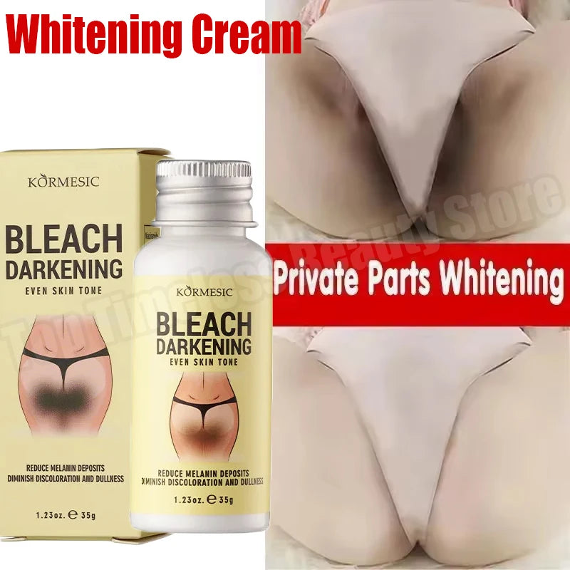 Body Whitening Cream Private Parts Underarm Bleaching Serum Whiten Butt Knee Brighten Inner Thigh Intimate Dark Remove Melanin