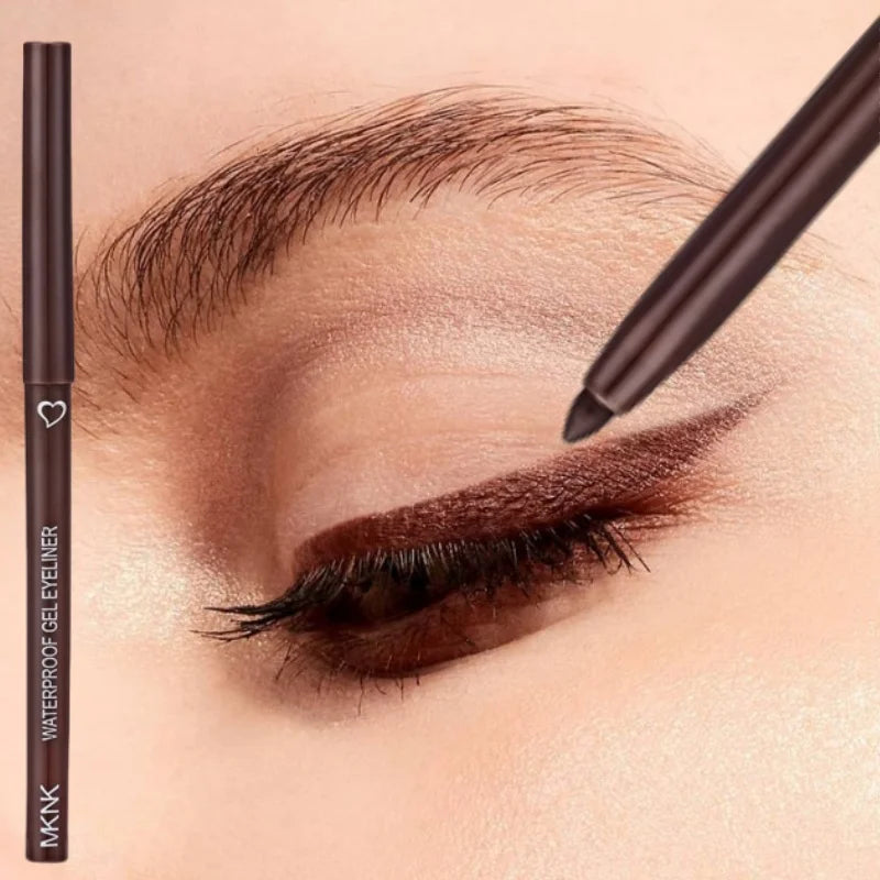 Brown Eyeliner Pencil Waterproof Long-lasting Blue Black Brown Easy Wearing Eyeliner Pen