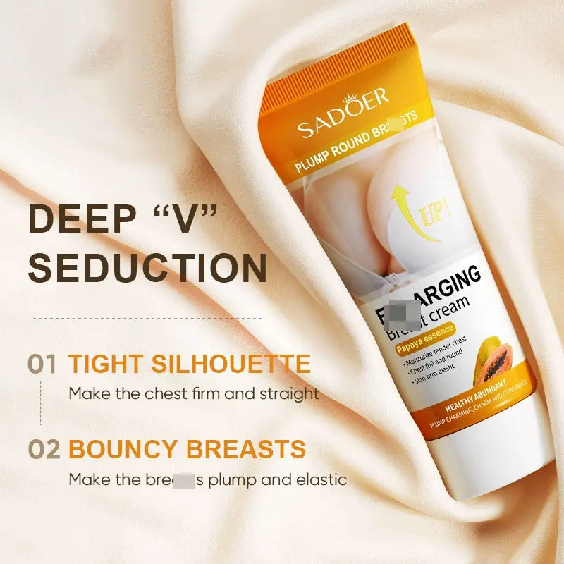 SADOER Fast Growth Chest Get Bigger Cream Lift Firm Chest Improve Sagging Massage Chest Rapidly Body Moisturizing Smooth