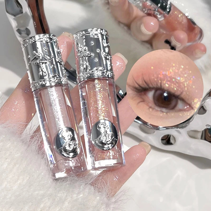 Liquid Eyeshadow Pearlescent Shimmer Silkworm Glitter Eyes Korean Makeup Fine Sparkling Eye Shadow Eyeliner Highlighter Cosmetic