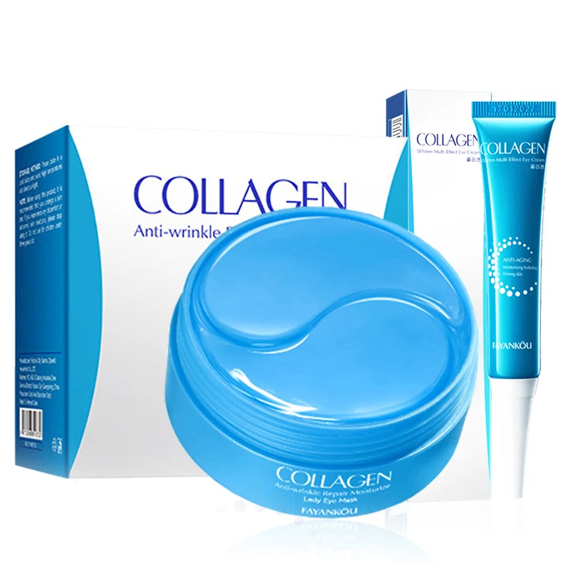 60pcs/box Crystal Collagen Eye Mask Anti Dark Circles Remove Eye Bags Firming Moisturizing Eye Patches Gel Pads Eyes Skin Care