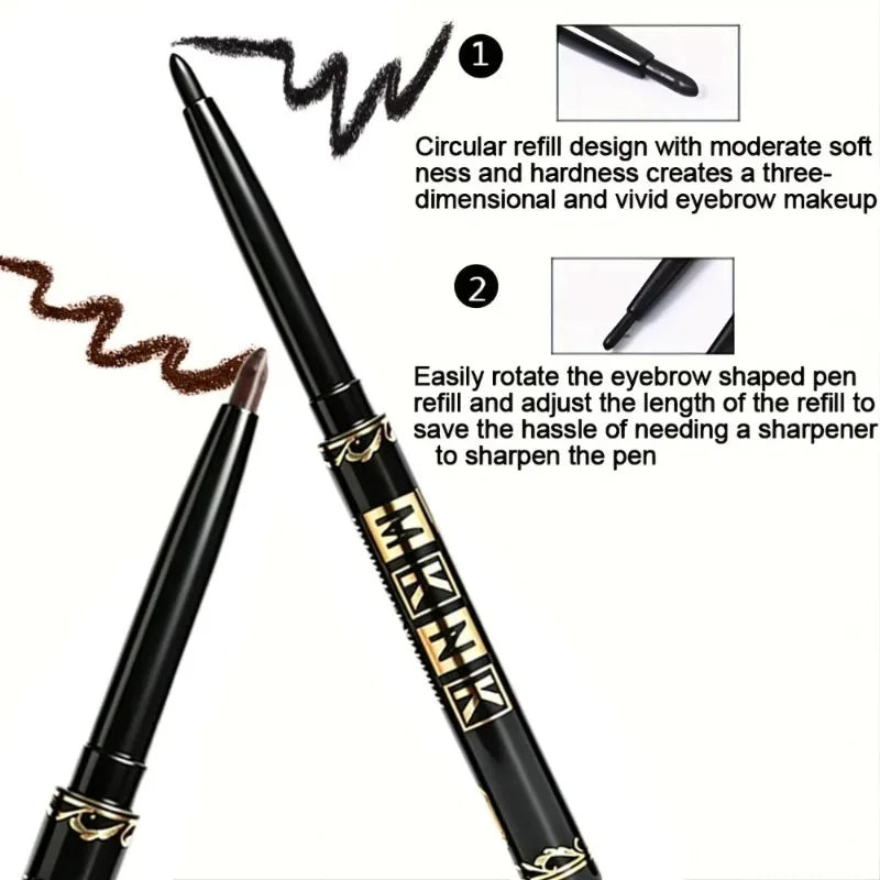 1-12Pcs Waterproof Black Eyeliner Gel Pencils Smudge-Proof Long-Lasting &Beginner-Friendly Smooth High Pigmented Punk Eye Makeup