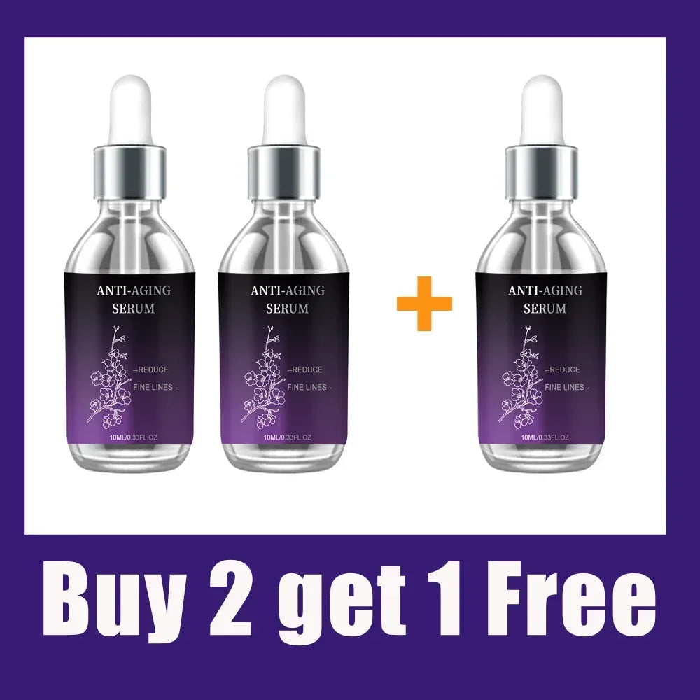 Premium Anti-Wrinkle Hyaluronic Acid Serum - Reduces Fine Lines Deep Hydration Firms Skin Fast Absorption Non-Greasy