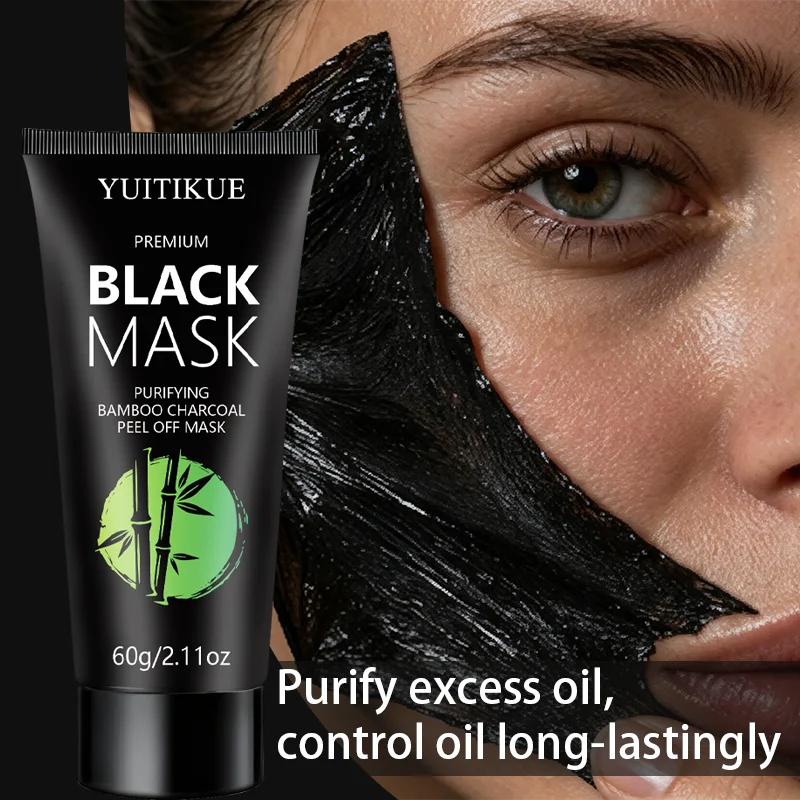 YUITIKUE Bamboo Charcoal Purifying Mask 60g - Draws Out Blackheads Controls Excess Oil